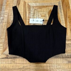 Black Dynamite Corset Crop Top